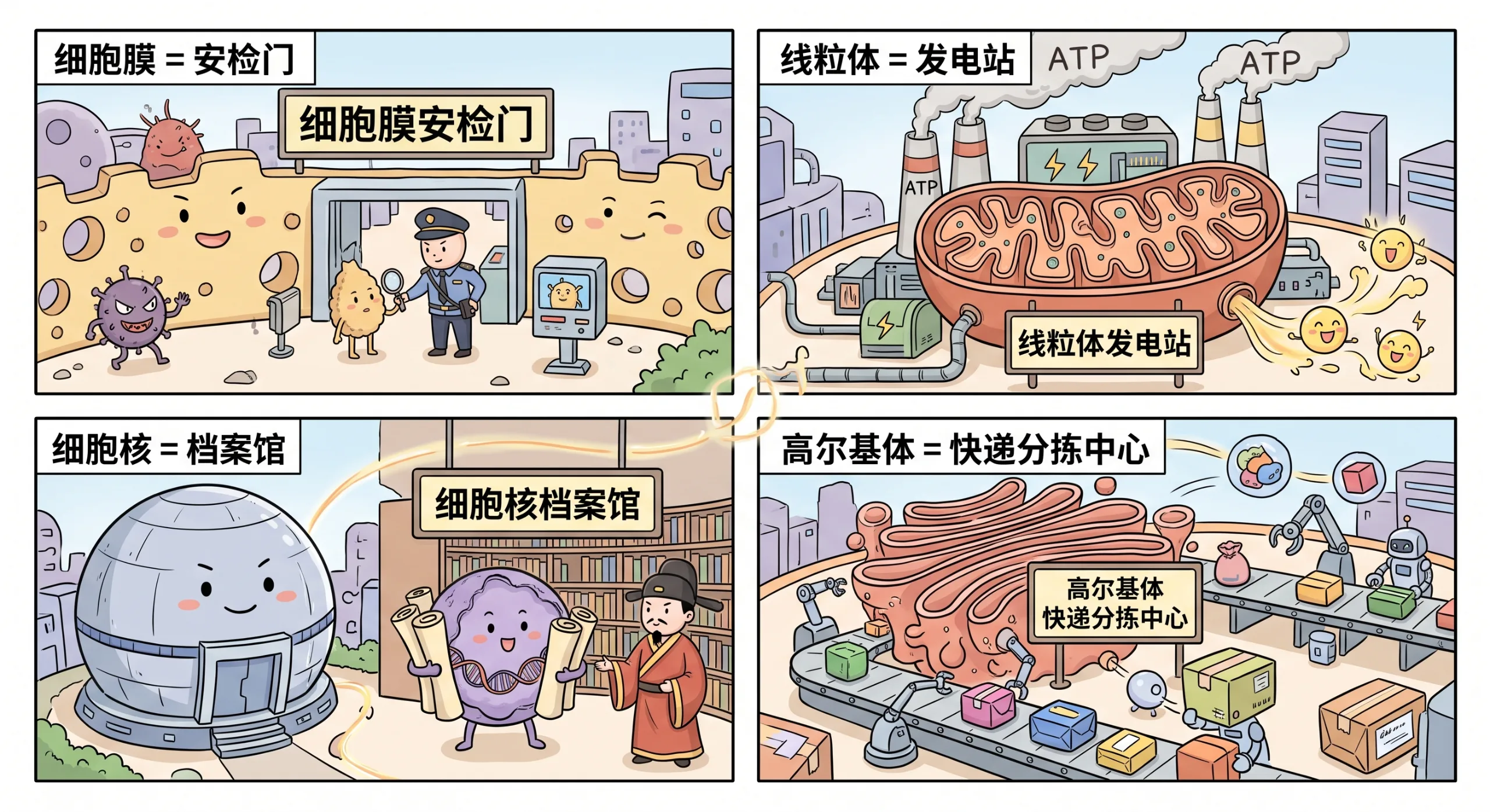 细胞太空城拟人化漫画
