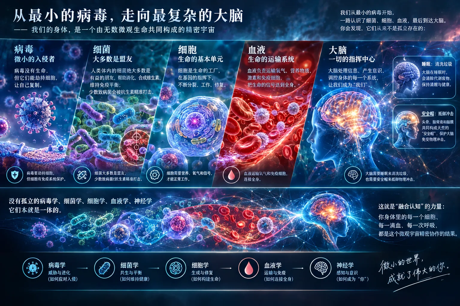 从最小的病毒，走向最复杂的大脑